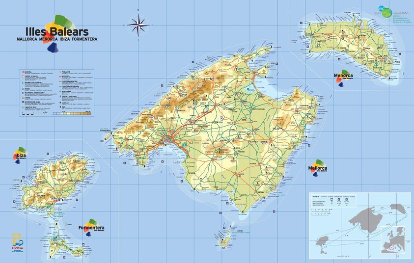 Baleárske ostrovy Malorka, Menorka, Ibiza a Formentera